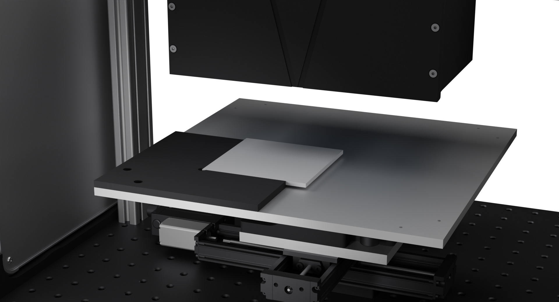 Chameleon sample plate with a 3D-printed holder and a sample loaded